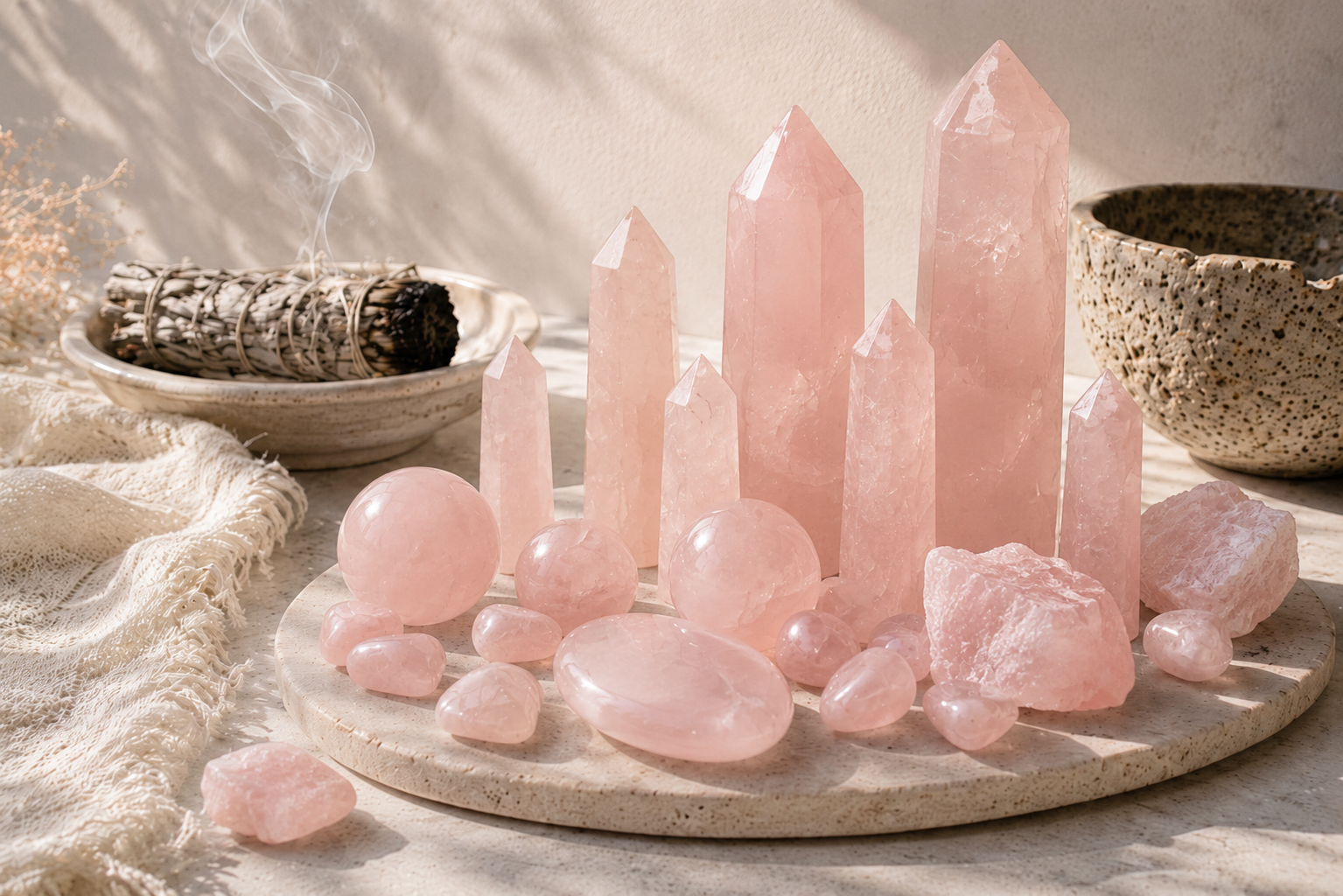 Rose Quartz Crystal