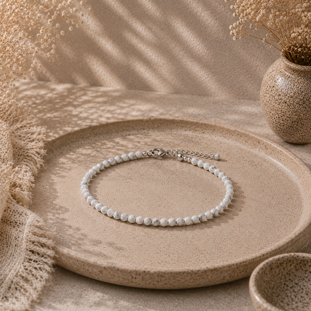 Howlite Dainty Bracelet