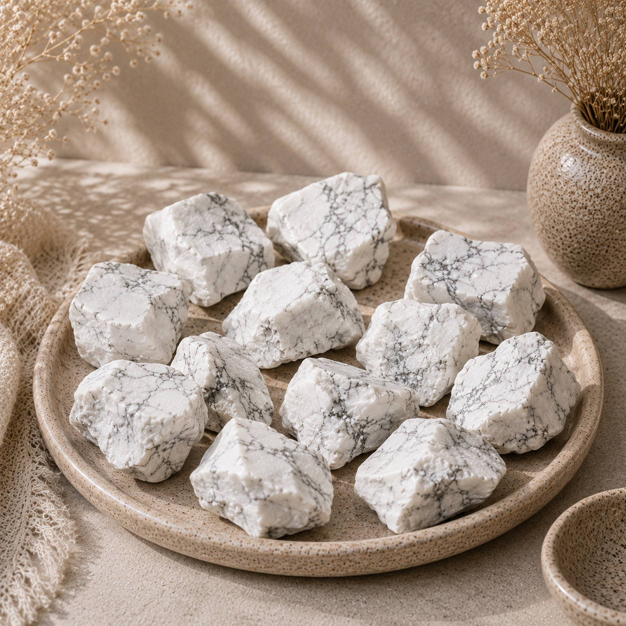 Intuitively Chosen Howlite Raw Chunk